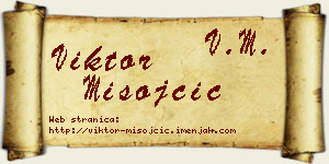 Viktor Misojčić vizit kartica